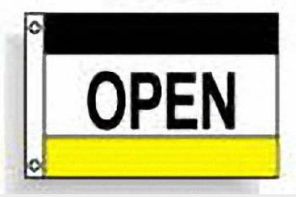 Open (black white yellow)