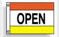 Open (red white yellow)