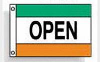 Open (green white orange)